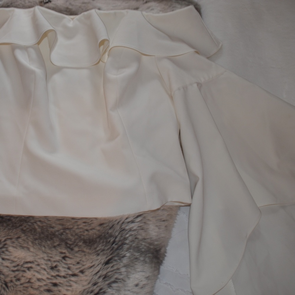 White off the shoulder top